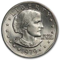 Frank gasparro's portrait of the noted suffragette susan b. 1979-P Dollar Coin | Susan B Anthony Dollar | 1979 Silver ...
