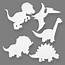 Dinosaur Card Cut Outs  Pack Of 16