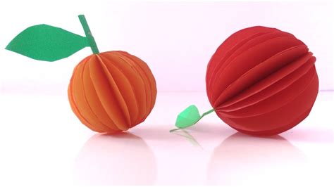 How To Make Paper Fruits Orange Fruit Paper Orange Craft Ideas