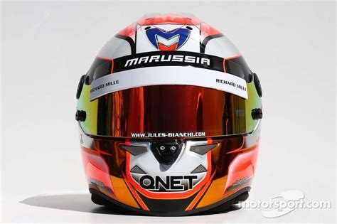 The Helmet Of Jules Bianchi Marussia F1 Team At Australian Gp