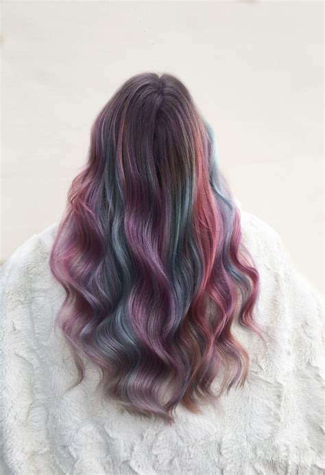 just some pretty mermaid pastels over some grown out highlights 😍 i love the way the light
