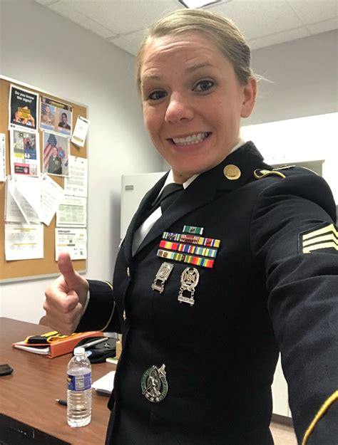 Sgt 1st Class Heather Rankin In Her Army Service Uniform