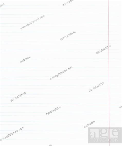Notebook Narrow Lined Sheet Of Paper Stock Photo Picture And Low