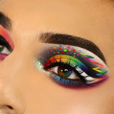 Pride Rainbow Eyeshadow Colorful Eye Makeup Rainbow Eyeshadow Makeup