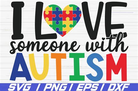 I Love Someone With Autism Svg Cut Files Cricut Dxf 535927