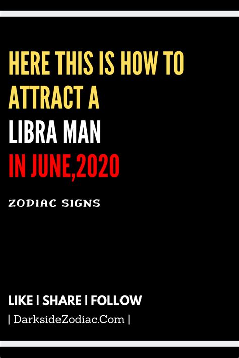 Maybe you would like to learn more about one of these? Here This is How To Attract A Libra Man in June,2020 - Dark Side Zodiac #zodiac #zodiacsigns # ...