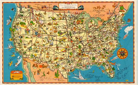 A Good Natured Map Of The United States Calling Forth The Services Of
