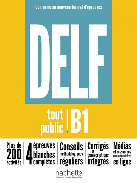 Delf Tout Public B1 Nouveau Format Depreuves Podręcznik Hachettefle