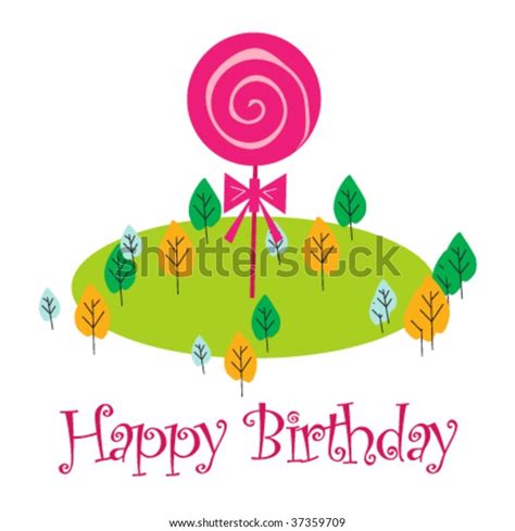 Birthday Celebration Art Vector Illustration Stock Vector Royalty Free