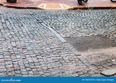 Cobblestone Street In The Floor Tile Tiled Path Stock Photo Image Of