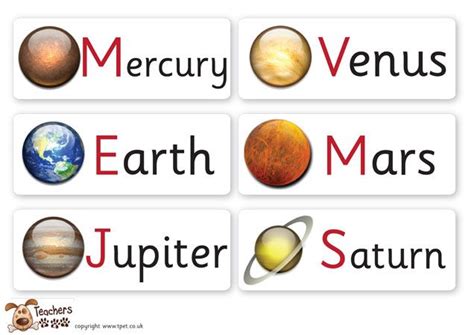 Teachers Pet Planet Name Cards Free Classroom Display Resource
