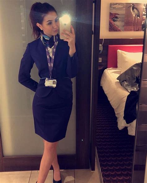 Cabin Crew Flight Attendant Silk Scarves Beauty Style Fashion Swag Moda