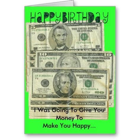 Birthday Money Card In 2021 Creative Money Ts
