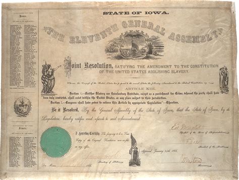Ratifying The Thirteenth Amendment 1866 Gilder Lehrman Institute Of