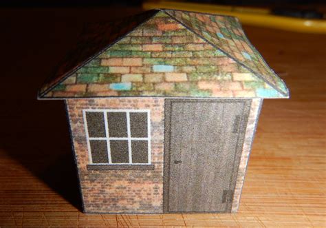 Build Your Own Free Printable Back Yard Brick Storage Sheds Ho Scale