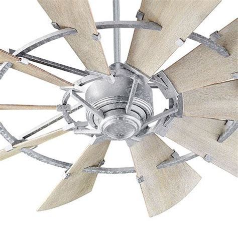 Quorum Windmill Ceiling Fan 52 Galvanized Free Shipping Coastal