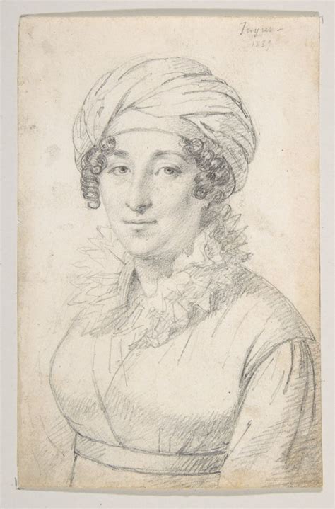 Portrait Of A Woman Artist Unknown French 19th Century Pencil