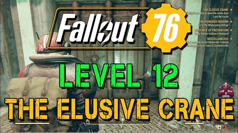 Fallout 76 Level 12 Character The Elusive Crane Youtube