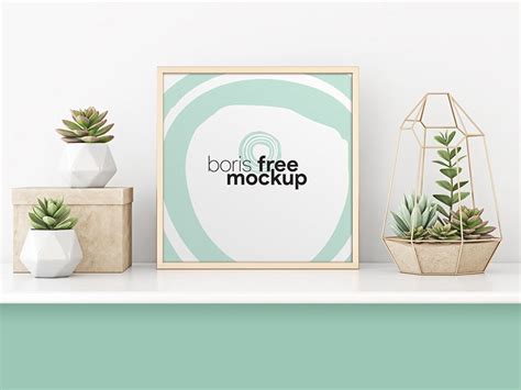Download Professional Square Poster Free PSD Mockup - FreeMockup.net