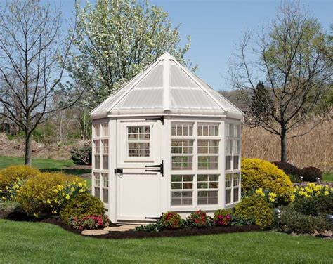 Amish 8 x 8 ft. Little Cottage Company 8X8 Octagon Greenhouse | Free Shipping