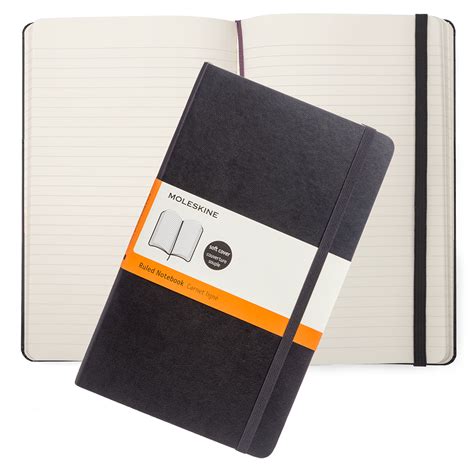 New Moleskine Classic Soft Cover Large Ruled Notebook Black