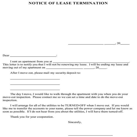If that's the case, then. 17+ Lease Termination Letter Example for Doc, PDF, and Word | Mous Syusa