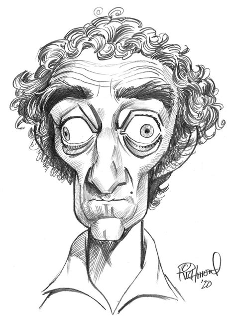 Toms Daily Coronacature Marty Feldman Caricature Sketch
