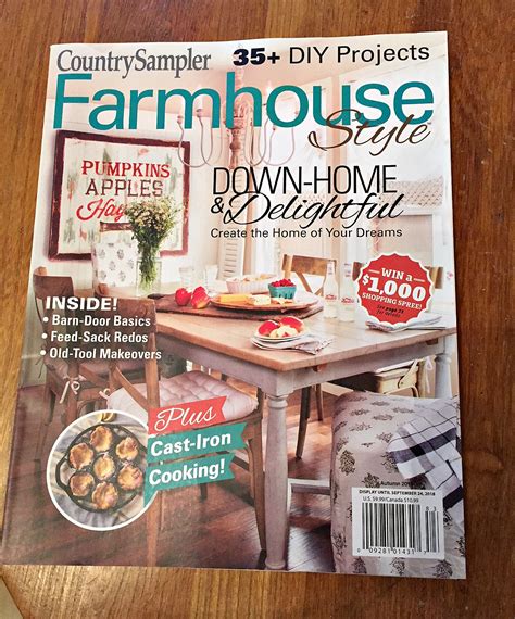 Country Sampler Farmhouse Style Magazine Feature Buffalo Check