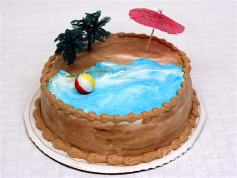 Birthday is a very special day in everyone's life and it will be very special when you are with your loved ones. Photo of a beach cake round - Patty's Cakes and Desserts
