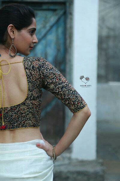 Pin by Syed سید Kashif کاشف on saree سارئ Kalamkari blouse Blouse design models Kalamkari
