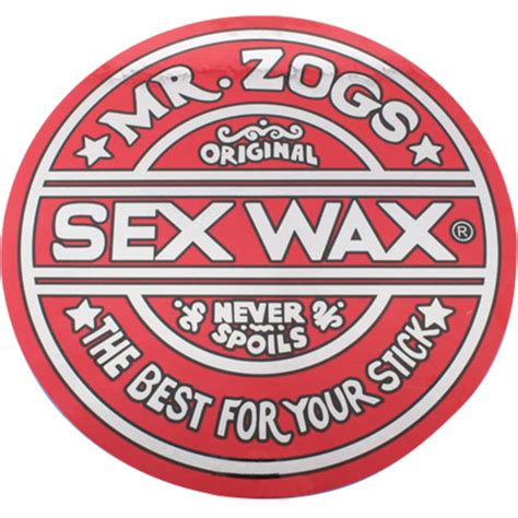 sex wax 9 5 assorted colors surf sticker