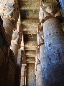 Ceilings Columns Walls At Temple Of Hathor Dendera Photorator