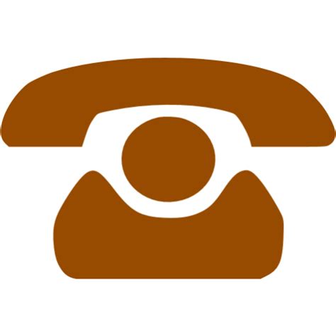 Brown Phone 25 Icon Free Brown Phone Icons