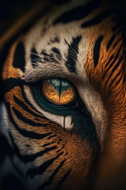 Глаз тигра Премиум Фото