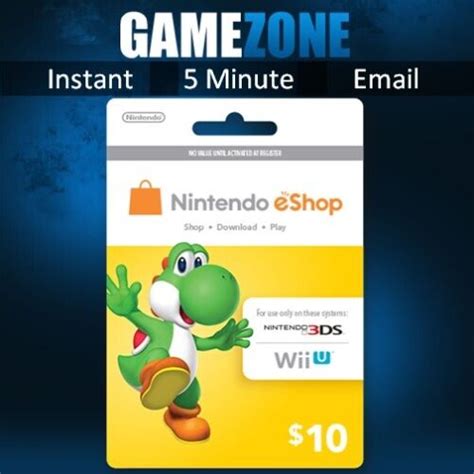 Nintendo Eshop Gift Card Code Usd Usa E Shop Switch Ds Wii U