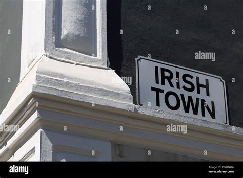Irish Town Gibraltar United Kingdom Europe Stock Photo Alamy