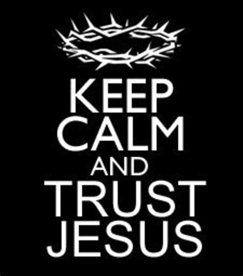 Keep Calm And Trust Jesus Necklace By Theadoptshoppe On Etsy