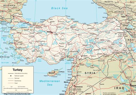 Duży Mapa Turcja Na Mapie świata