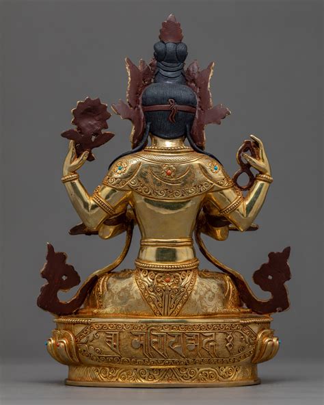himalayan art of bodhisattva four arm avalokiteshvara statue we have exquisitely hand crafted