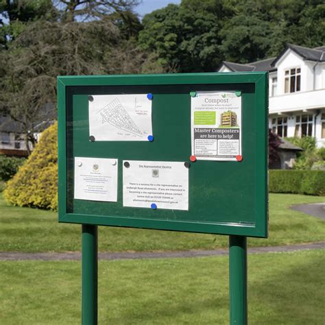 Stormguard Post Mounted Notice Board Church Noticeboards
