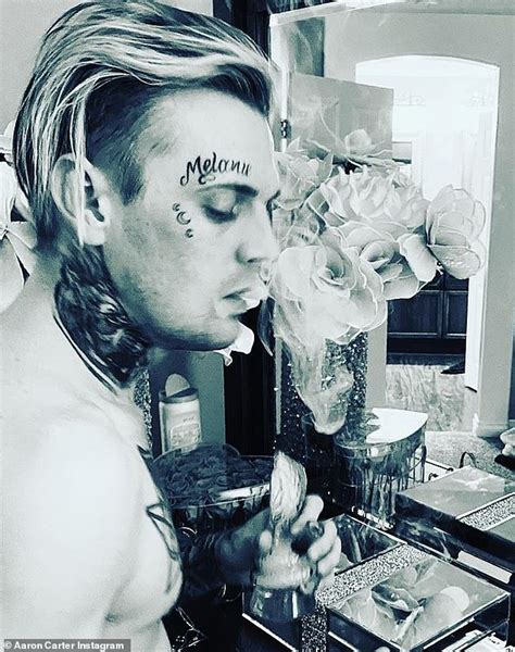 Aaron Carter Calls Face Tattoo Of Pregnant Ex Girlfriends Name A