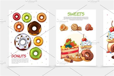 Abstract Sweets Vector Background Custom Designed Illustrations