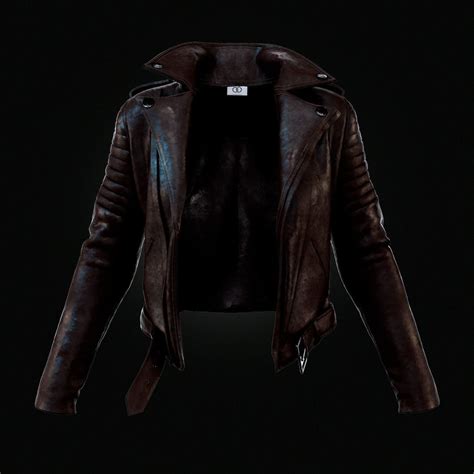 3d Model Clothing Leather Jacket Cgtrader