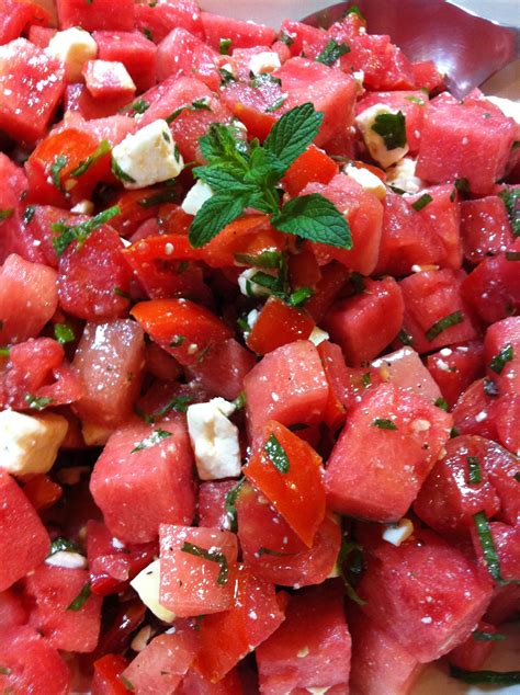 Watermelon Tomato Salad Whats For Dinner