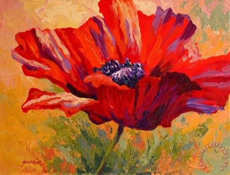Marion Rose Red Poppy Ii Painting Red Poppy Ii Print For Sale
