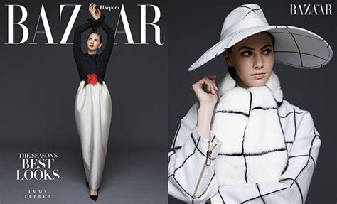Audrey Hepburns Granddaughter Emma Ferrer Poses For Harpers Bazaar