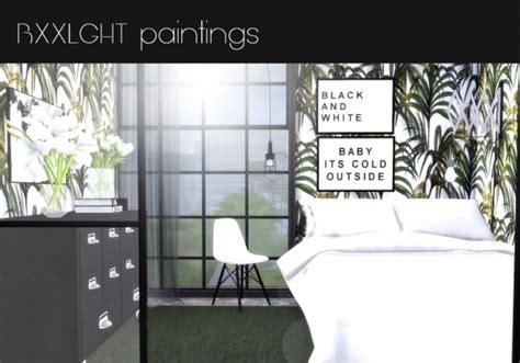 Hvikis Bxxlght Paintings Designer Posters 8 Sims 4
