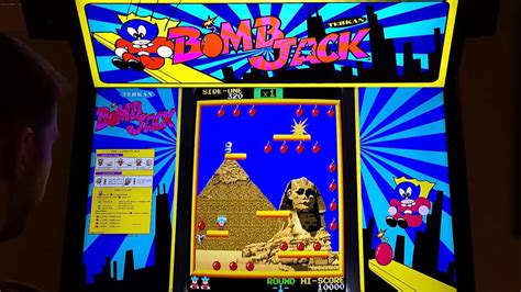 Bomb Jack Arcade Cabinet Mame Gameplay W Hypermarquee Youtube