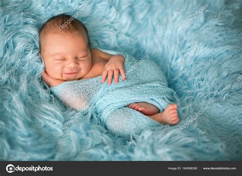 Smiling Newborn Baby Boy