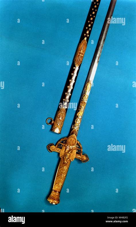 Antique Sword The Sabre Of 1st Consul By Lepage At Malmaison Stock